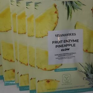5 Vitamasques Fruit Enzyme Pineapple Glow Sheet Mask